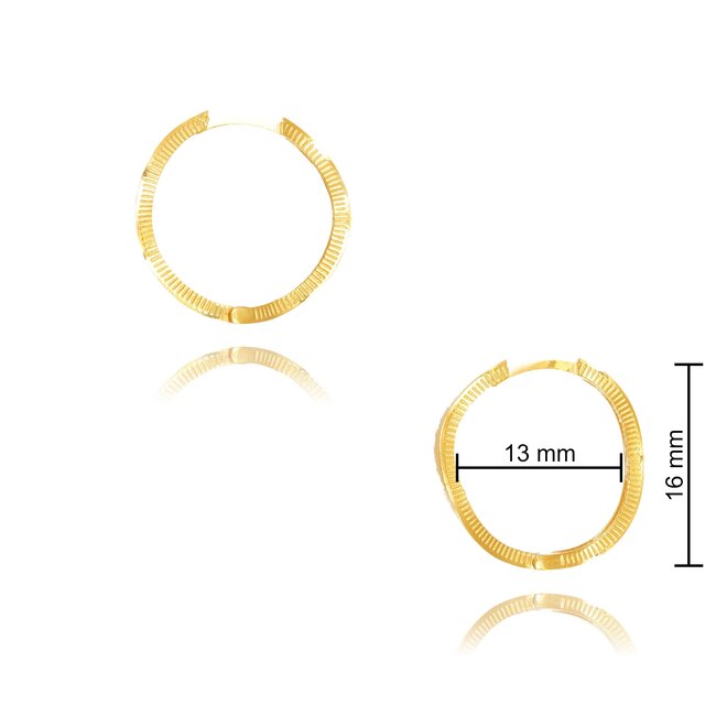 Goldmine 22 karaat gouden Oorbellen