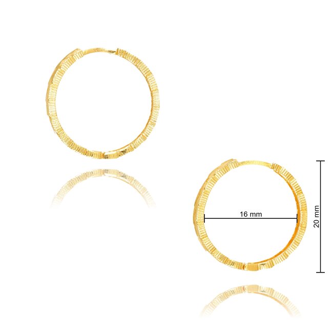 Goldmine 22 karaat gouden Oorbellen