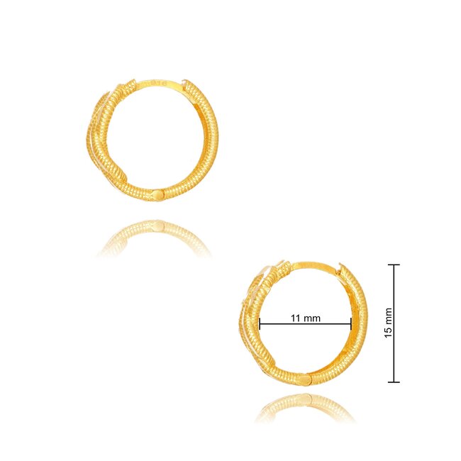 Goldmine 22 karaat gouden Oorbellen