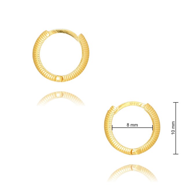 Goldmine 22 karaat gouden Oorbellen