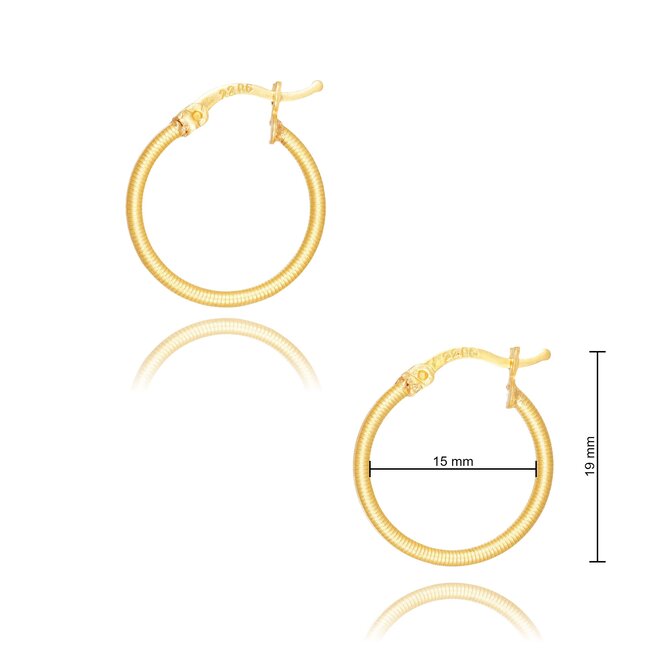 Goldmine 22 karaat gouden Oorbellen