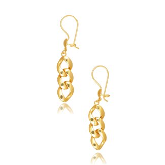 Goldmine Gouden schakel oorhangers