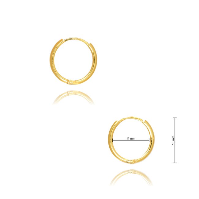 Goldmine 22 karaat gouden Oorbellen