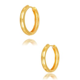 Goldmine Gouden ovale creolen