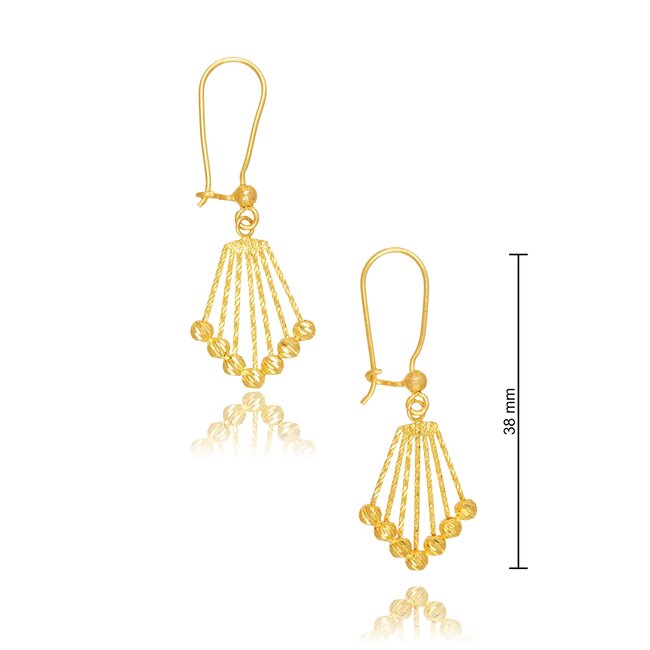 Goldmine 22 karaat gouden Oorbellen