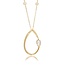 Druppelvormig Goldmine Collier met Zirkonia