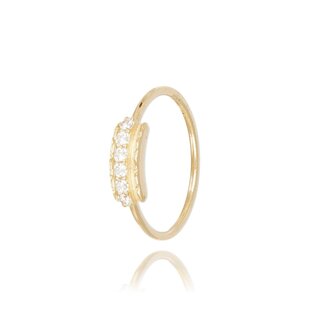 Fijne Gouden Ring met Zirkonia