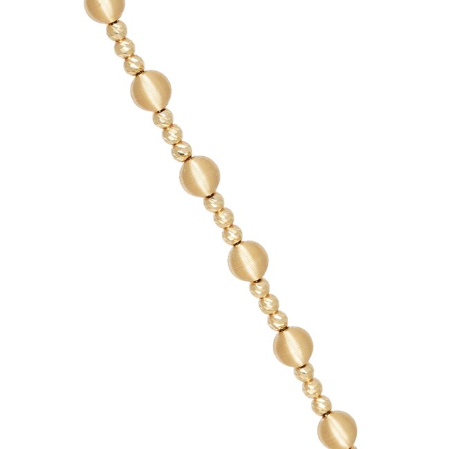 Elegante gouden Bolletjes Armband met Luxe Afwerking