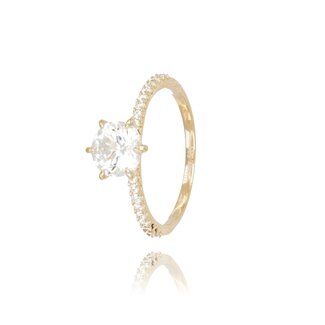 Luxe Swarovski Solitair Ring