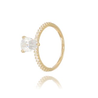 Peervormige Swarovski Ring