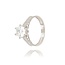 Witgouden Swarovski Solitair Ring