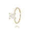 Gouden Emerald Solitair Ring