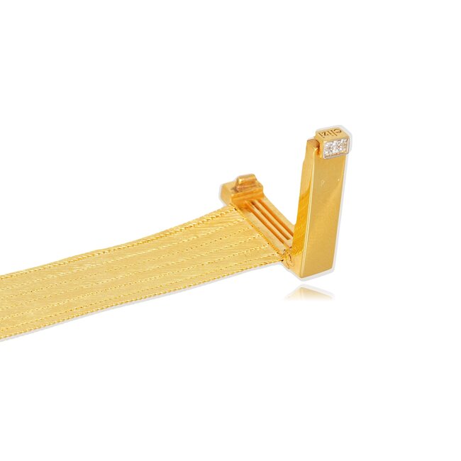 Trabzon Hasır armband 6 rijen met diamant