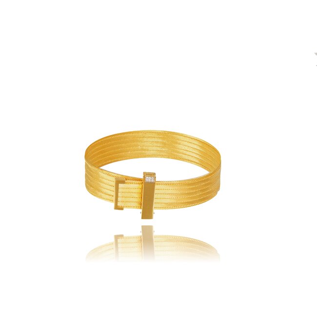 Trabzon Hasır armband 6 rijen met diamant