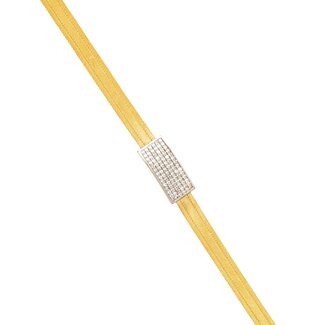 Luxe Hasır Armband met 3-Rijen Design