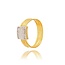 Luxe Hasır Ring met Diamanten Detail