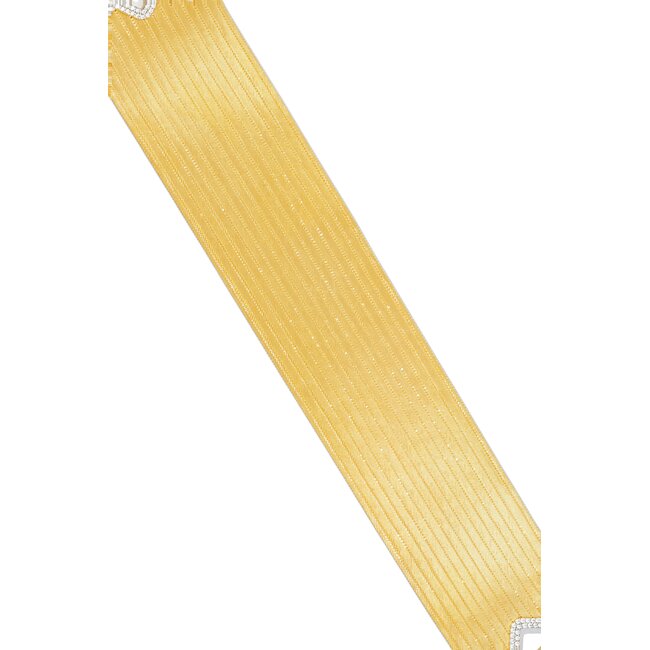 22k Hasır armband met 14 rijen en diamant