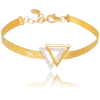 Hasır Armband met Driehoek Design