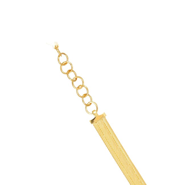 Elegante 22 karaat Hasır armband met modern driehoek detail