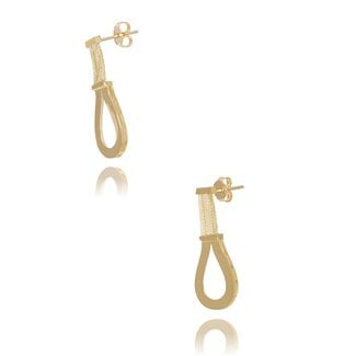 Gouden design oorbellen