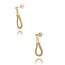 Gouden design oorbellen