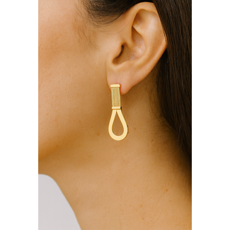 Gouden design oorbellen