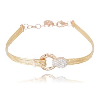 Hasır Armband met Roségoud Detail