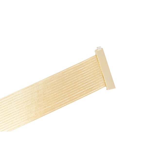 Luxe 14 karaat Hasır armband met pavé diamanten