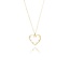 Open Hart Collier Zirkonia