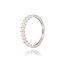 Witgouden Half Eternity Ring