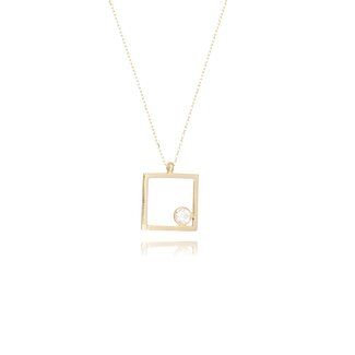 Open Vierkant Collier
