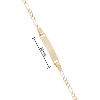 Gouden kinder armband met naam