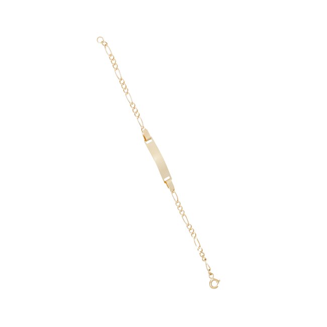 14 karaat gouden armband met klein naamplaatje