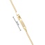 Baby armband met naamplaatje goud