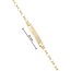 Gouden armband met smal naamplaatje
