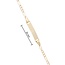 Gouden naamplaat armband