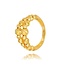 Gouden ring met bolletjes rij