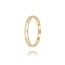 Gouden ring met steentjes rij