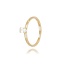 Gouden ring met ovale zirkonia