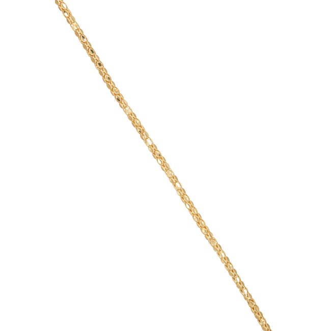 Goldmine 18 Karaat Gouden Armband met Platte Ovale Schakels