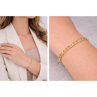Goldmine Gouden figaro Armband