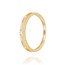 Gouden ring dames gedraaide band