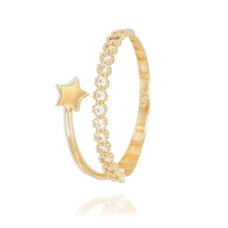 Goldmine Gouden ster ring