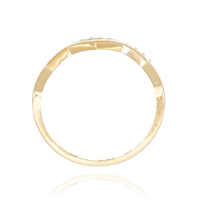18 karaat gouden zig/zag ring