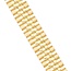 Goldmine Exclusieve 18 Karaat Gouden Armband met Unieke Cilinderschakels en Luxe Design