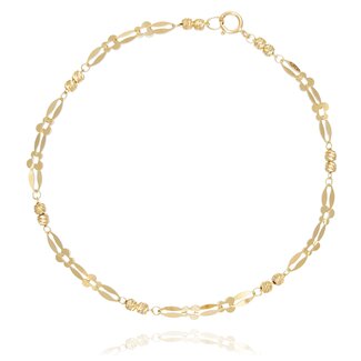 Gouden Armband Bloem Design