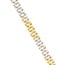 Luxe 18 Karaat Bicolor Gouden Armband met Geometrische Schakels