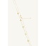 Elegante 18 Karaat Gouden Ketting met Decoratieve Ronde Elementen