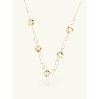 18 Karaat Gouden Ketting met Rond Design