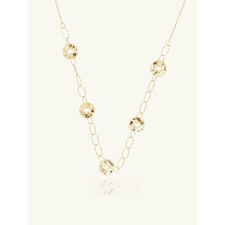 Gouden Ketting met Rond Design